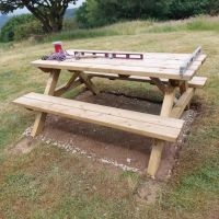 Picnic Bench and table courtesy of Bowden Black memorial fund