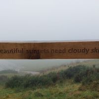 Inspirational quote on Rivington Pike...