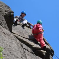 Mimi seconding Holly Ash Crack led by Colin