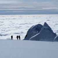 Second Place Above the clouds with Jaws, Antisana, 5705m (Andy Stratford)