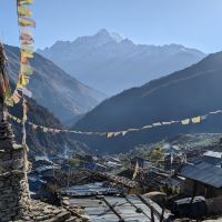 Mountain Landscape Winner  - Himalayian Flag view (Cathy Gordon)