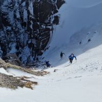 Topping out Black Spout Gully