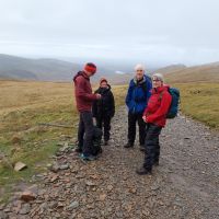 Snowdon ascent team