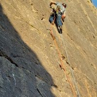 Limestone crack climbing par excellence - Jean Jeanie (Andy Stratford)