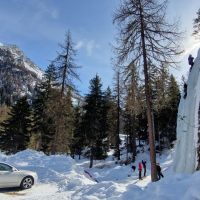 Sunny Ice Cragging