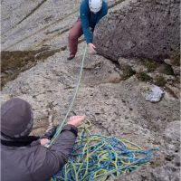 Sam Crabb on the thuggy final moves of Depression Direct (VS) (Daniel O'Brien)