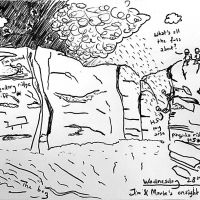 Tommy's Glen Rosa Climbing cartoon (Tommy Harrisson)