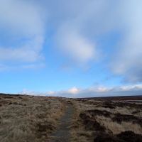 Blue sky on the moors by Top Withens