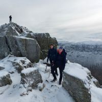 Phoebe Marsden and Emma Jarvis on Striding Edge