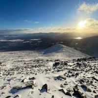 Looking out across the hills on the way up Meall a Bhuirdh