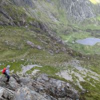 Mat admiring the view from Cneifon Arete